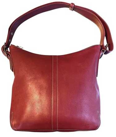 バッグ Vintage Coach Lula's Legacy Red Leather Vintage Red Leather Coach Classic Lula's Legacy Bag