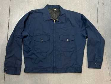 ジャケット・アウター 60s 70s CORPORATE STAFF WORK JACKET Vintage Jacket Set Press 42 Size M 60s 70s Blue 2 Pocket