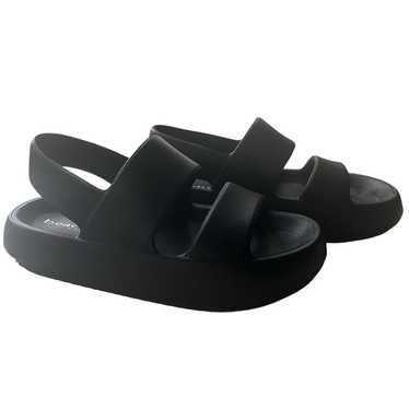 Beach Slides By J/Slides Black Platform Sandals W… - image 1