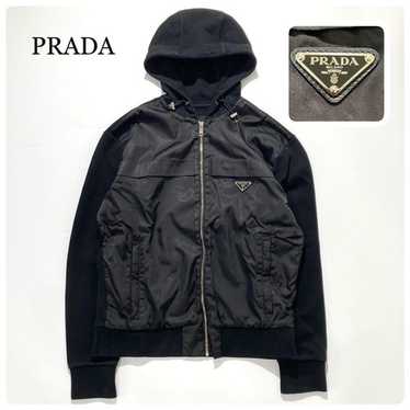 ジャケット・アウター PRADA SPORT NYLON ZIPUP HOODIE JACKET Prada triangle-logo zip-up Hoodie | Black | FARFETCH