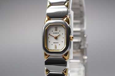 【稼働/良品】SEIKO クォーツ 4N20-0400 CREO アイボリー 稼働/良品】SEIKO クォーツ 4N20-0400 CREO アイボリー 時計