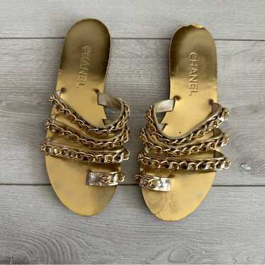 Chanel gold sandals - Gem