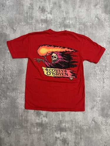 80s Santa Cruz OJⅡ Tシャツ old skate Vintage 80s Santa Cruz Tom Knox Discord Skate T-shirt 1980s