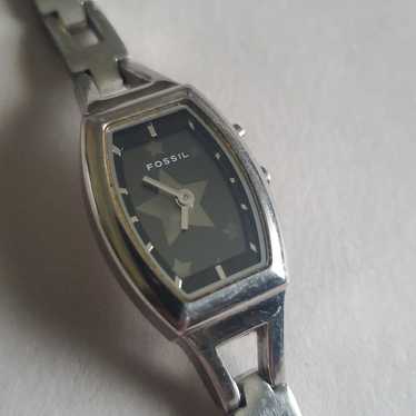 缶*様 FOSSIL BIG TIC y2k leather watch ani Fossil big tic y2k - Gem