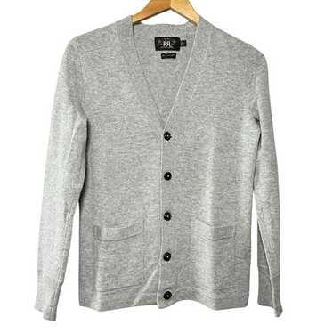 トップス RRL CASHMERE CARDIGAN S RRL Textured Cashmere Shawl-Collar Cardigan - Black