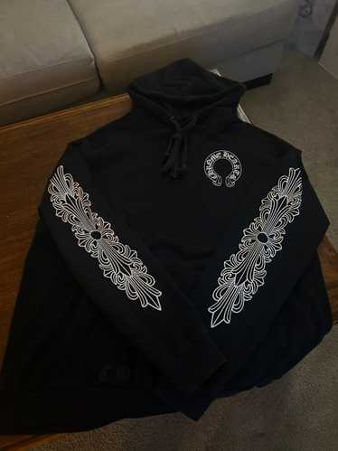 専用 Chrome Hearts Horseshoe Floral Fleece Chrome Hearts Horseshoe Floral Zip Up Hoodie White Men's