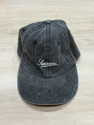帽子 Supreme script logo 6 panel black Supreme Script Logo 6-Panel (FW19) - $48