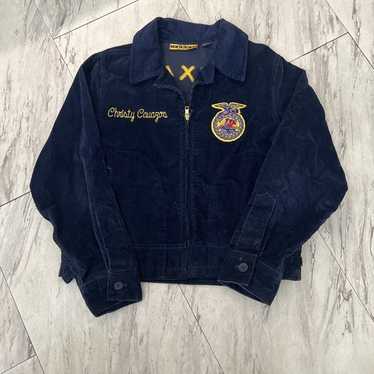 FFAジャケット　テキサス　70s 70S Vintage FFA Farmers Jacket Size 36 Navy TALON Zip NEW