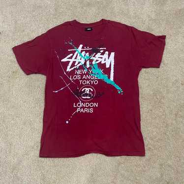 Stussy painting tee - Gem