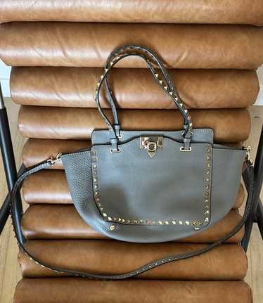 【VALENTINO】Rised Re Handbag ２WAY ハンドバッグ ヴァレンティノ 2wayハンドバッグ レッド レザー レディース