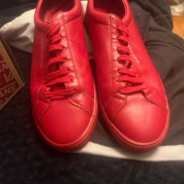 【新品未使用】大特価SAINT LAURENT レッド スエード シューズ Saint laurent sneakers red - Gem