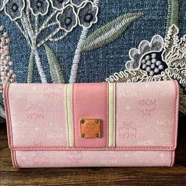 mcm ピンク レザー 長財布 チェーン付き Mcm long wallet pink - Gem