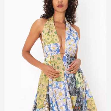 ZARA【NEW】HALTER DRESS WITH FLORAL EMBROIDERY Zara HALTER PRINTED LONG DRESS | Place Rosemère