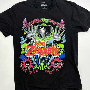 ROB ZOMBIE vintage band tee shirt 墨黒 ROB ZOMBIE vintage band tee shirt 墨黒