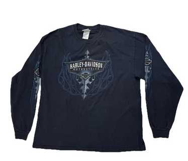 IONSEOUL HARLEY‐DAVIDSON COLOR FLAME LONG‐SLEEVE T Vintage 90s Harley-Davidson Flames Long Sleeve T-Shirt – Deelish