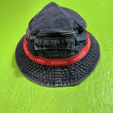 Supreme denim logo hat - Gem