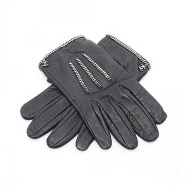 Chanel leather gloves black - Gem