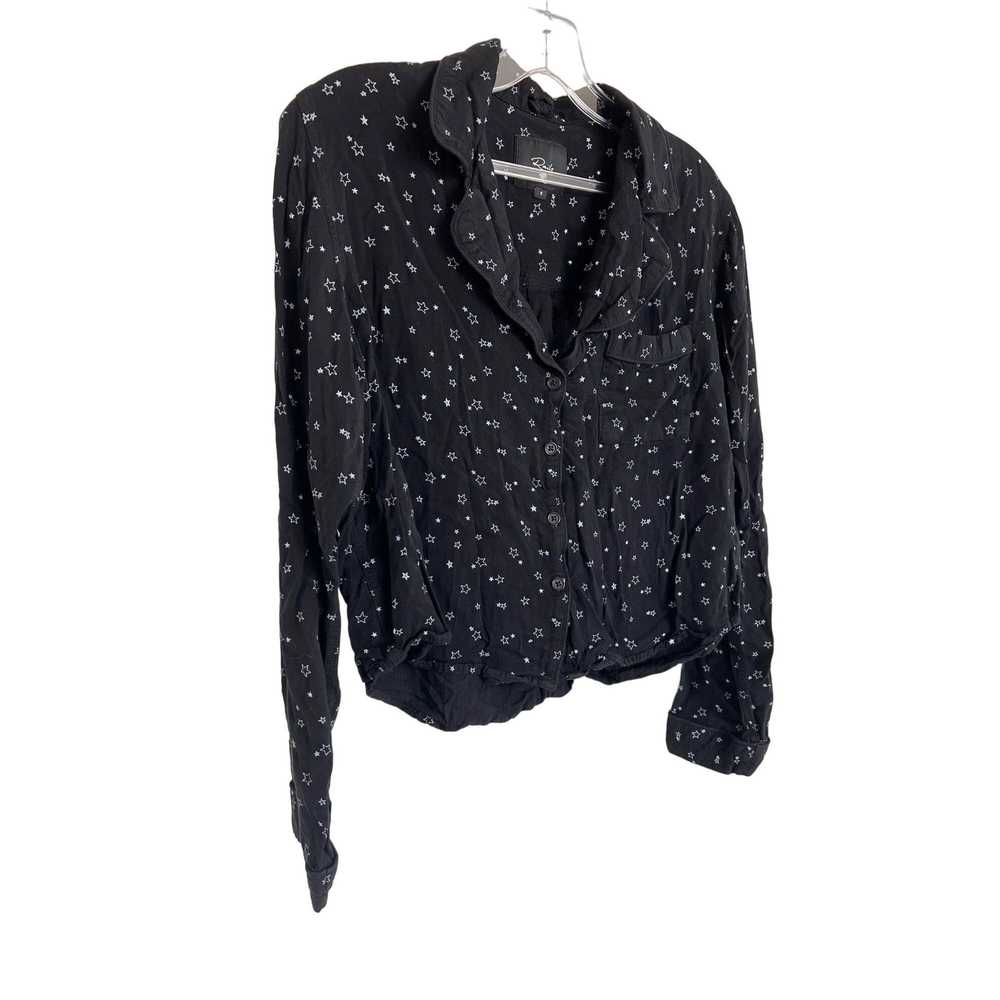 Rails Rails Scribble Star Black PJ Top With Butto… - image 4