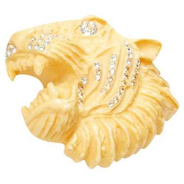 Gucci tiger head brooch - Gem