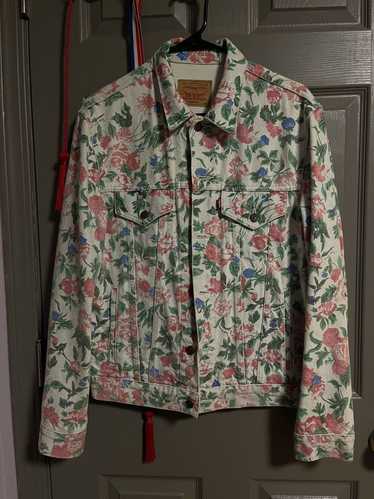 ジャケット・アウター Supreme Denim Chore Coat Flowers L Supreme Denim Chore Coat (SS22) - $178
