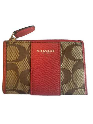 小物 Coach Signature Key Fob Coin Case Pouch COACH® | L Zip Key Case In Signature Canvas