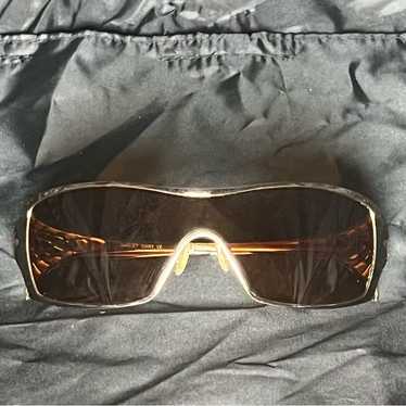 オークリー OAKLEY DART GOLD 【ケース付】 Vintage Oakley Dart Gold Sunglasses Some Wear &tear But