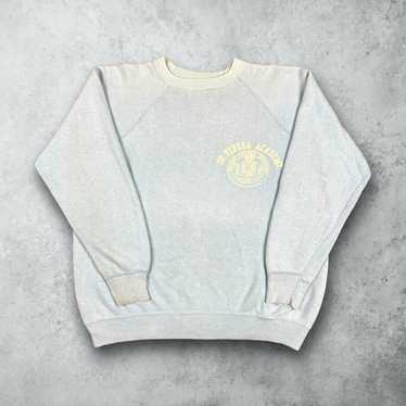 60’s flock sweat Vintage 1950s 60s Style Flock Print Single V Sweat Shirt
