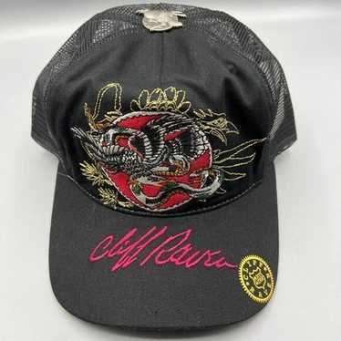 00s archive “Ed Hardy” logo cap grunge Vintage ed hardy cap