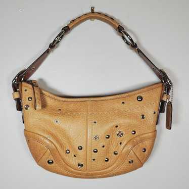 バッグ COACH Soho Studded Shoulder Bag Purse Coach Soho Southwest Hobo Black Shoulder Bag Leather