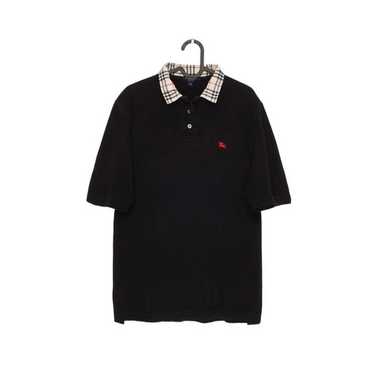 トップス Burberry black nova check polo shirt Burberry London Polo T-Shirt Size M Nova Check Black Luxury
