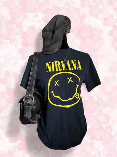NIRVANA 1992 T-Shirt Vintage / Smiley Face / Flower S… - Gem