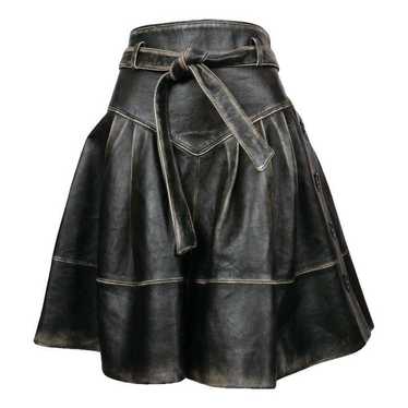 スカート Miu Miu Leather Mini Skirt Miu miu skirt leather - Gem