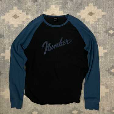 ナンバーナイン05AW ハイスト期 Fender Logo ロンT サイズ3 number nine ハイスト期 05aw fender フェンダー ロンT