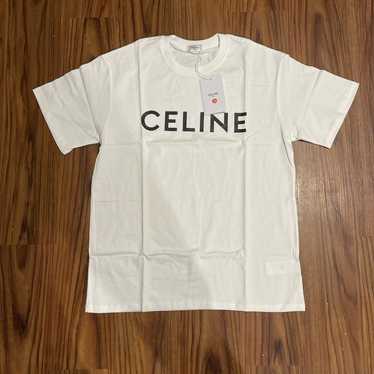 CÉLINE ホワイト Tシャツ Mサイズ CELINE メンズ Tシャツ ホワイト - メルカリ