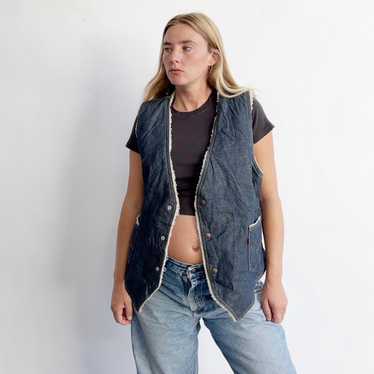 Levi's Women's Vest - Blue/Navy - L – Vintage 70s… - image 1