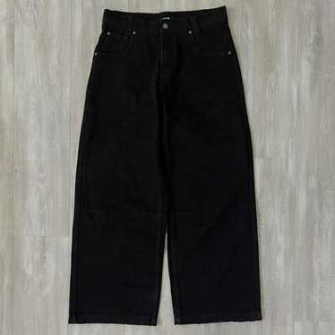 black wide denim archive jaded london 似 Jaded London Lazy Willy Denim Jeans in Black | REVOLVE