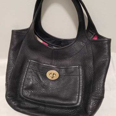 バッグ Coach Black Leather XL Ergo Tote Purse Coach ergo leather tote - Gem
