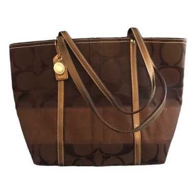 極美品✨vintage coach old bag TOTO brown Vintage Coach 9098 Tribeca Bucket Tote Bag Brown Leather | eBay