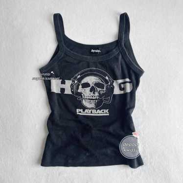 HYSTERIC GLAMOUR SKULL WOMAN タンクトップ　ブラック HYSTERIC GLAMOUR SKULL WOMAN タンクトップ