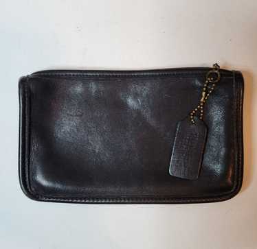 バッグ Vintage Coach Chunky Case makeup Pouch Vintage Coach New York Chunky Case Leather Makeup Kit Pouch