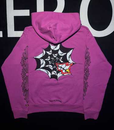 トップス CHROME HEARTS MATTY BOY SPIDER WEB Chrome Hearts Matty Boy Spider Web T-shirt Purple Men's