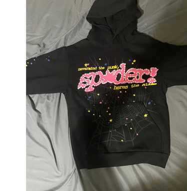 関税込 SP5DER PINK V2 フーディーパーカー Black Sp5der P*NK V2 Hoodie Black Men's - FW23 - US