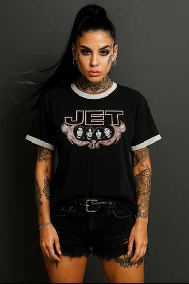 JET Vintage Band Tee Music T-shirt Worn Torn Distress… - Gem