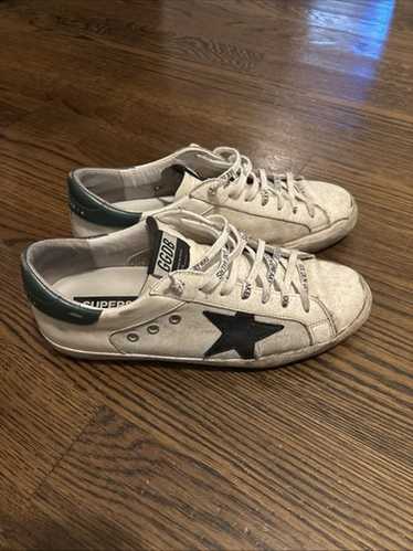 Golden Goose SUPERSTAR 43 ゴールド Women's Super-Star sneakers with gold foxing | Golden Goose