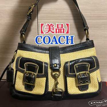 Coach straw shoulder bag - Gem
