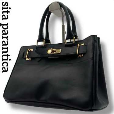 SITA PARANTICA_Cambus×Leather Toto bag SITA PARANTICA Cambus×Leather Toto bag（Sita parantica tote