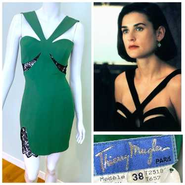 ワンピース Thierry Mugler corset dress 80s 90s Thierry Mugler Vintage Red Corset Dress – Lace-up Front