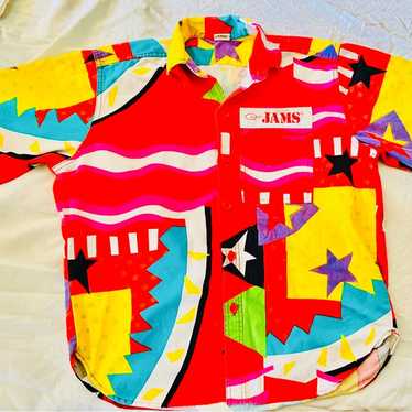 トップス 90s  JAMS ORIGIMAL SURF LINE Vintage Jams Shirt Mens S Tank Top Original Surf Line Red