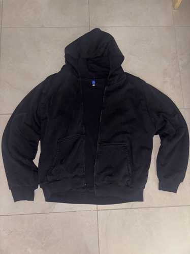 トップス Yeezy GAP ZIP HOODIE BLACK L Yeezy Gap Full Zip Sweatshirt Hoodie Black Unreleased Season