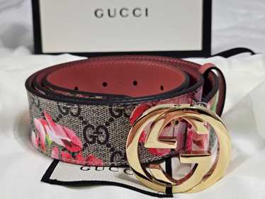 GUCCIベルト花刺繍 Gucci flower belt - Gem